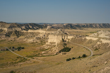 Scotts Bluff National Monument from atop the bluff