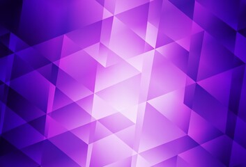Light Purple, Pink vector triangle mosaic texture.