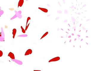 Light Purple, Pink vector abstract pattern with leaves.