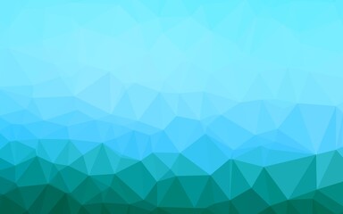 Fototapeta premium Light Blue, Green vector blurry triangle texture.