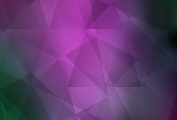 Obraz premium Light Pink, Green vector abstract polygonal template.