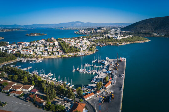 Chalkida, Evia aerial view, Greece