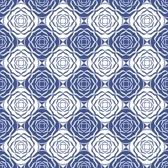 Tapeten Seamless tiles background in portuguese style. Mosaic pattern for ceramic in dutch, portuguese, spanish, italian style. © jolie_nuage