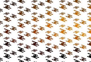 Light Orange vector background with straight lines.