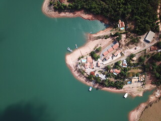 aerial view of beach