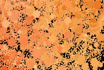 Light Orange vector pattern with random forms.