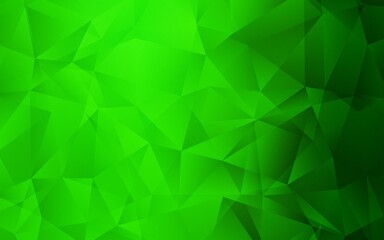 Fototapeta na wymiar Light Green vector polygonal template. Colorful illustration in abstract style with triangles. A new texture for your web site.