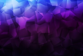 Fototapeta premium Dark Pink, Blue vector shining triangular layout.
