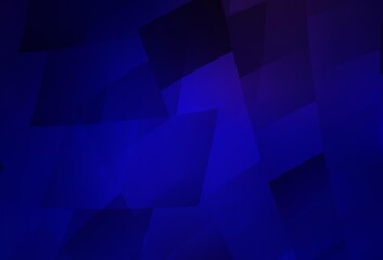 Fototapeta premium Dark BLUE vector layout with lines, rectangles.