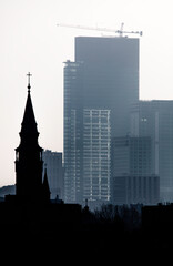 Panorama miasta, Warszawa centrum, Polska