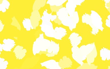 Light Yellow vector pattern with random forms.