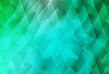 Light Green vector template with rhombus.