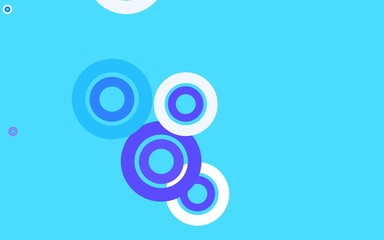 Light Pink, Blue vector texture with disks.