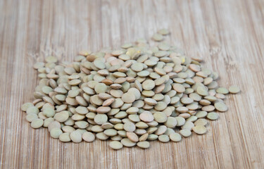 Pile of Brown Lentils