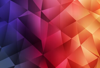 Obraz premium Light Pink, Yellow vector low poly background.