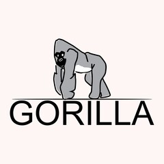 vector gorilla