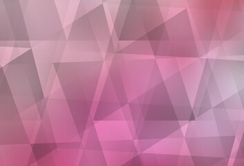 Light Pink vector abstract mosaic background.