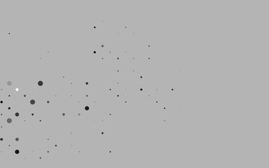 Light Silver, Gray vector pattern with spheres.