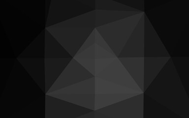 Obraz premium Dark Silver, Gray vector polygon abstract backdrop.