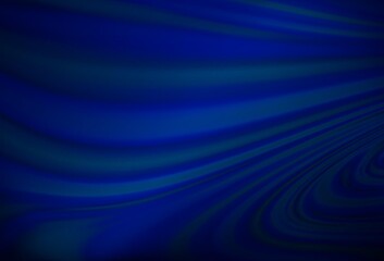 Fototapeta premium Dark BLUE vector pattern with bubble shapes.