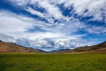 Covering just over 340,000 square miles, the Mongolian Steppe