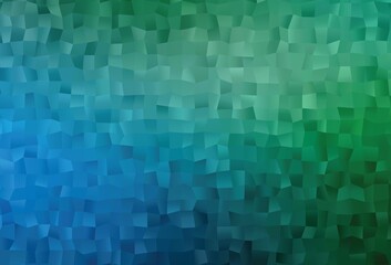 Light Blue, Green vector triangle mosaic cover.