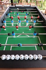 Mini Football Table Game for play, relax on vacation.