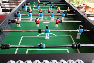 Mini Football Table Game for play, relax on vacation.