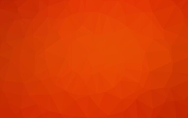 Fototapeta premium Light Orange vector polygonal template.