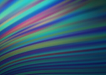 Light BLUE vector pattern with lines, ovals.