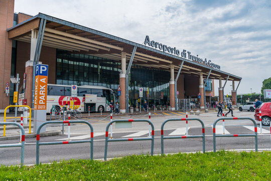 Treviso, Italy - JUNE 19, 2018: International Airport Treviso A. Canova (TSF)