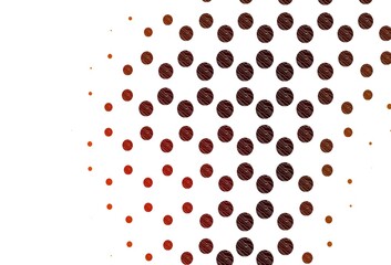 Light yellow, orange vector cover with spots.