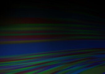 Dark BLUE vector blurred bright pattern.