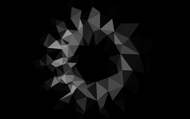 Obraz premium Dark Silver, Gray vector polygon abstract layout.