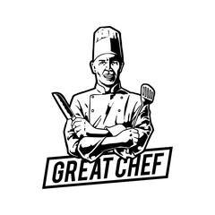 illustration of chef for mascot