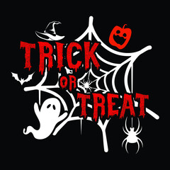 Trick or Treat - Halloween t shirt design vector