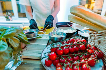 catering service on the party