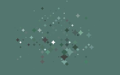Light Black vector template with sky stars.