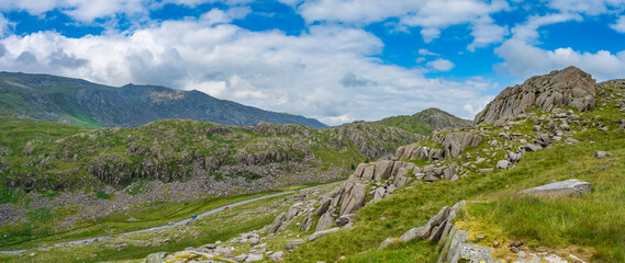 Fototapeta na wymiar Snowdonia National Park in Northern Wales