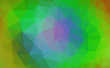 Light Multicolor, Rainbow vector triangle mosaic texture.