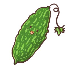 R：もっとメルヘンな夏野菜 ゴーヤ 顔つき