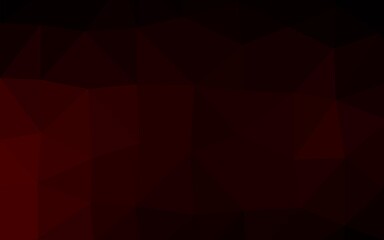 Fototapeta premium Dark Red vector blurry triangle texture.