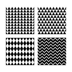 Simple triangular and rhombic patterns