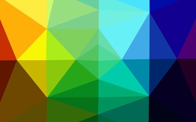 Dark Multicolor, Rainbow vector polygon abstract backdrop.