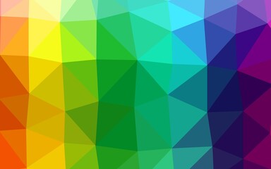 Light Multicolor, Rainbow vector blurry triangle template.