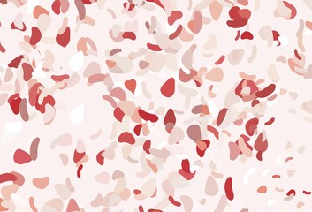 Light red vector backdrop with abstract shapes.