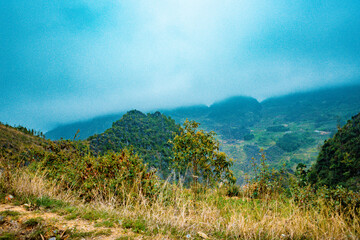 Street view in Ha Giang highland, Vietnam