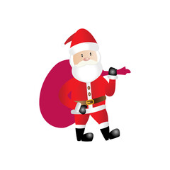 Cute Santa Claus Vector Illustration