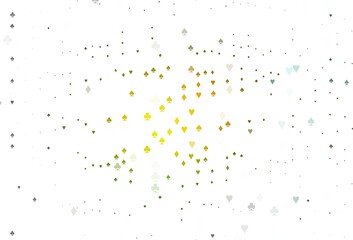 Light Green, Yellow vector layout with elements of cards.