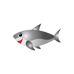 Cute Shark Vector Design Illustration